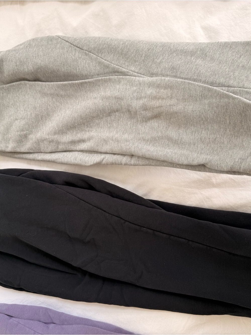 Jogger bundle! Black, grey & Lavender Fleece Joggers - Picture 9 of 12